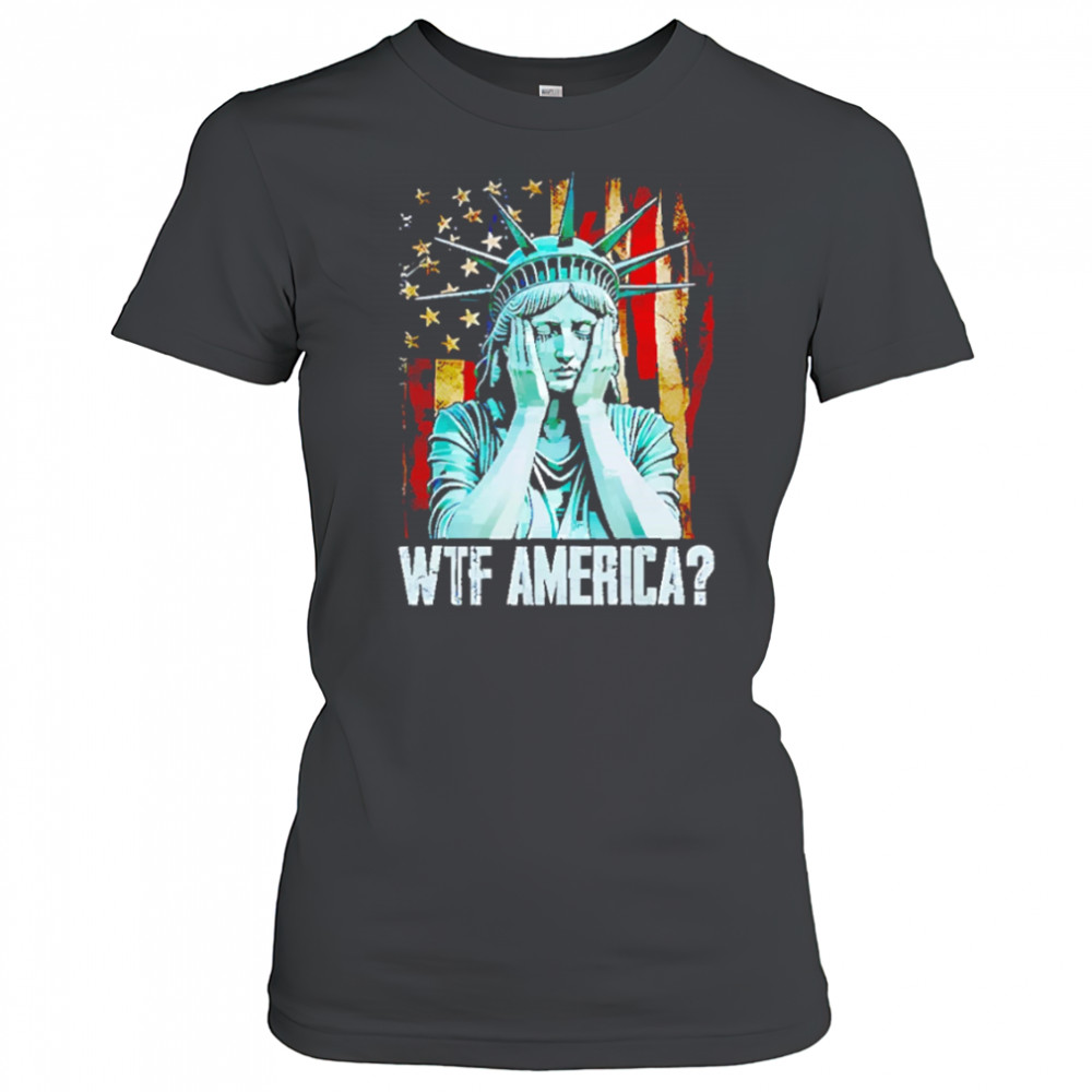 Disappointed Statue Of Liberty USA WTF American shirt Women's T-shirt