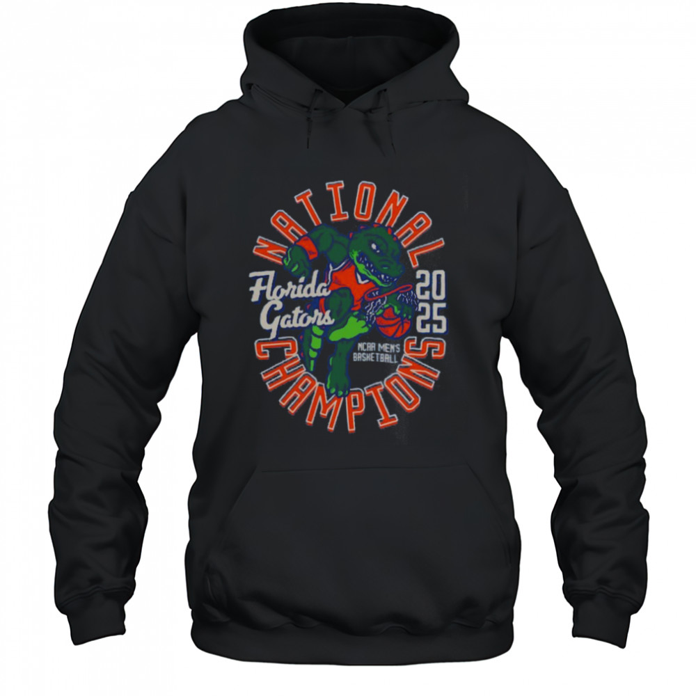 Florida Gators 2025 NCAA Men’s Basketball National Champions Comfort Colors Mascot T Shirt Hoodie