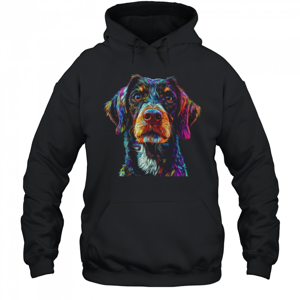 German Shorthaired Pointer Dog Colorful Face Dog Lover Men Women shirt Hoodie