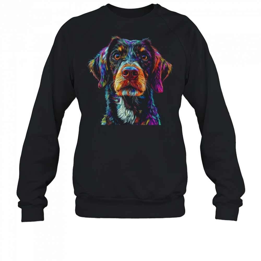German Shorthaired Pointer Dog Colorful Face Dog Lover Men Women shirt Sweatshirt