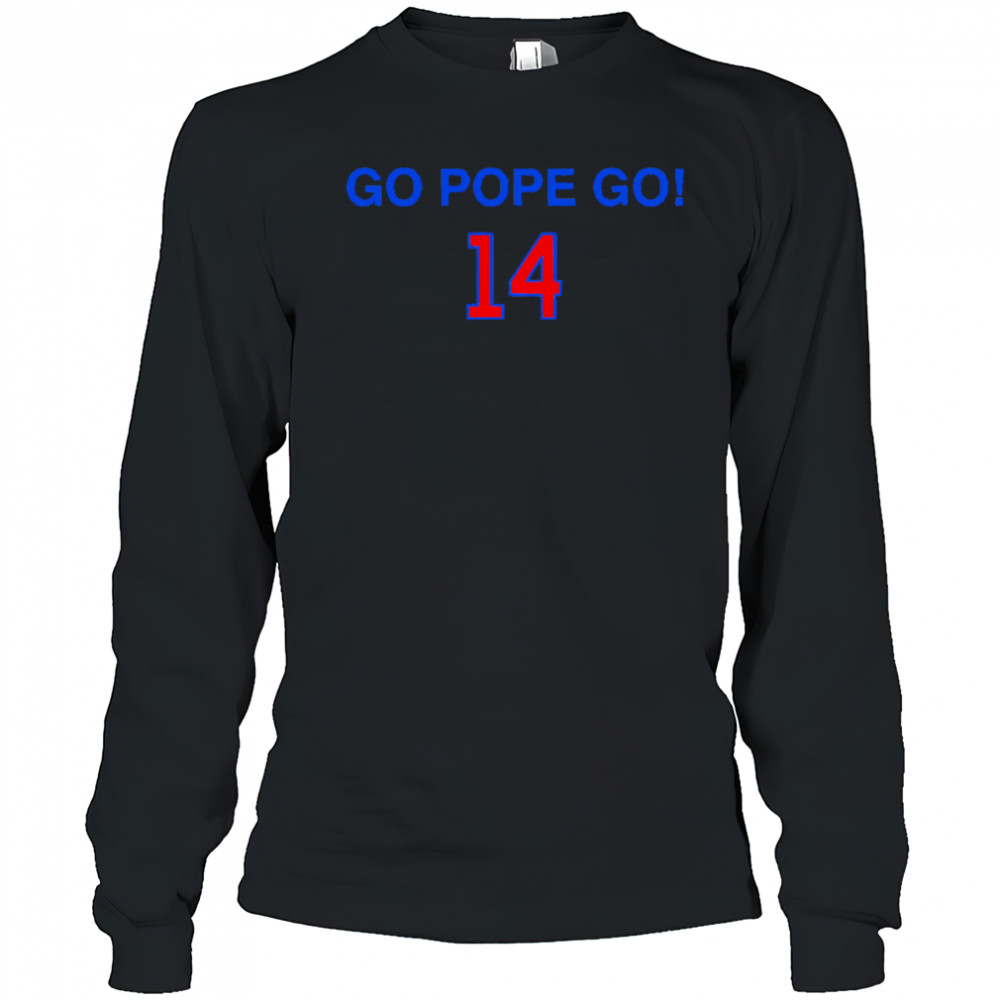 Go Pope Go 14 shirt Long Sleeved