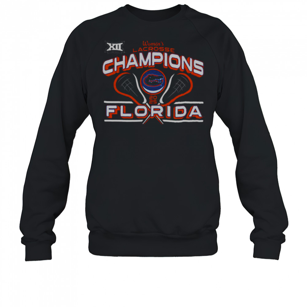 Hot Florida Gators 2025 Big 12 Women’s Lacrosse Conference Tournament Champions T Shirt Sweatshirt