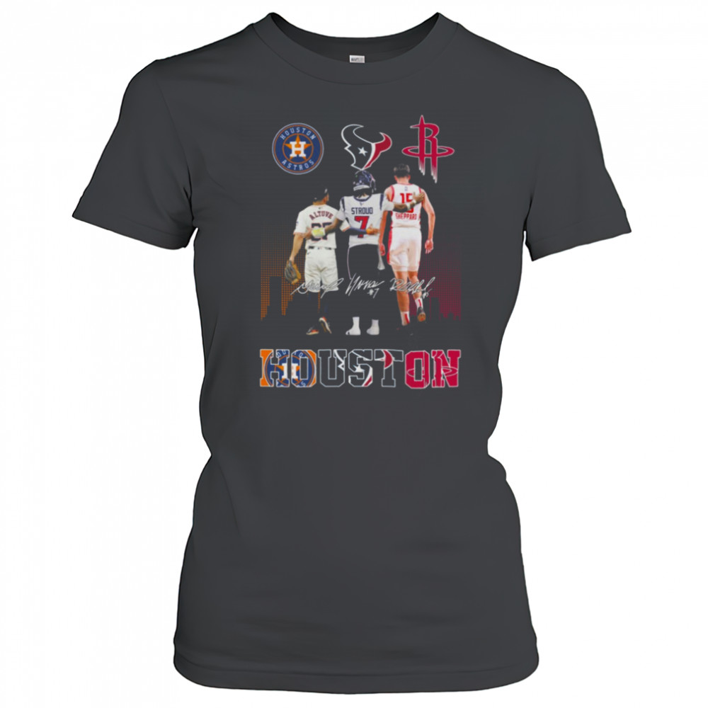 Houston Astros x Houston Texans x Houston Rockets Signature Unisex T Shirt Women's T-shirt