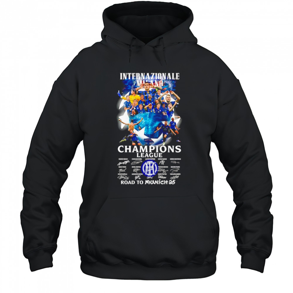Internazionale Milano Champions League road to Munich 25 shirt Hoodie