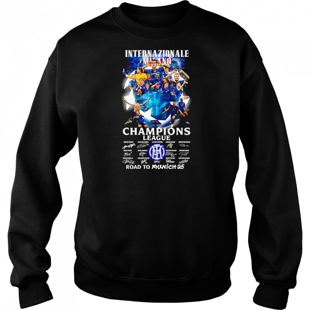Internazionale Milano Champions League road to Munich 25 shirt Hoodie