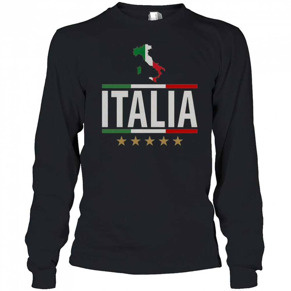 Italia Italy Soccer Football Champions T-Shirt Long Sleeved