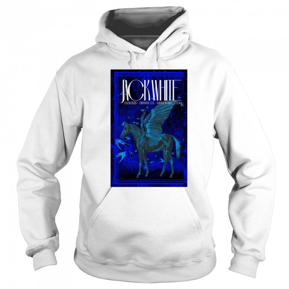 Jack White Tour May 8 2025 Mission Ballroom Denver CO t-shirt Sweatshirt