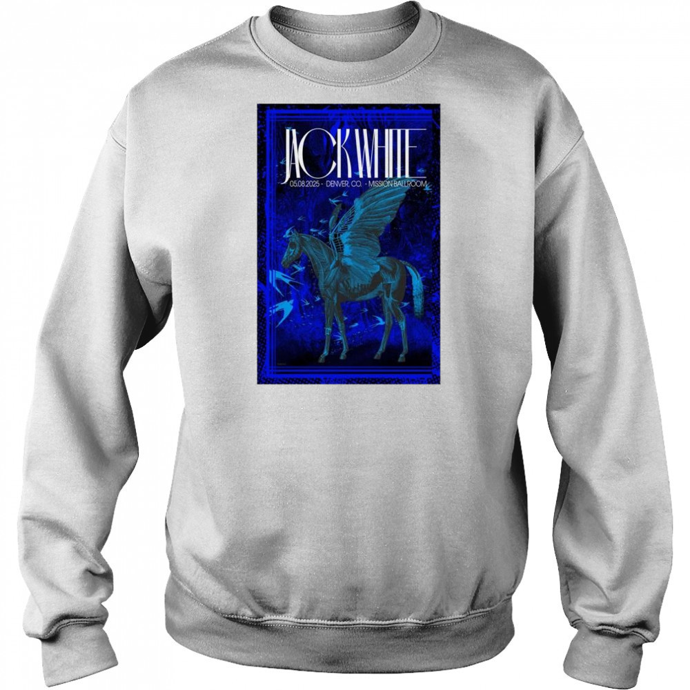 Jack White Tour May 8 2025 Mission Ballroom Denver CO t-shirt Hoodie