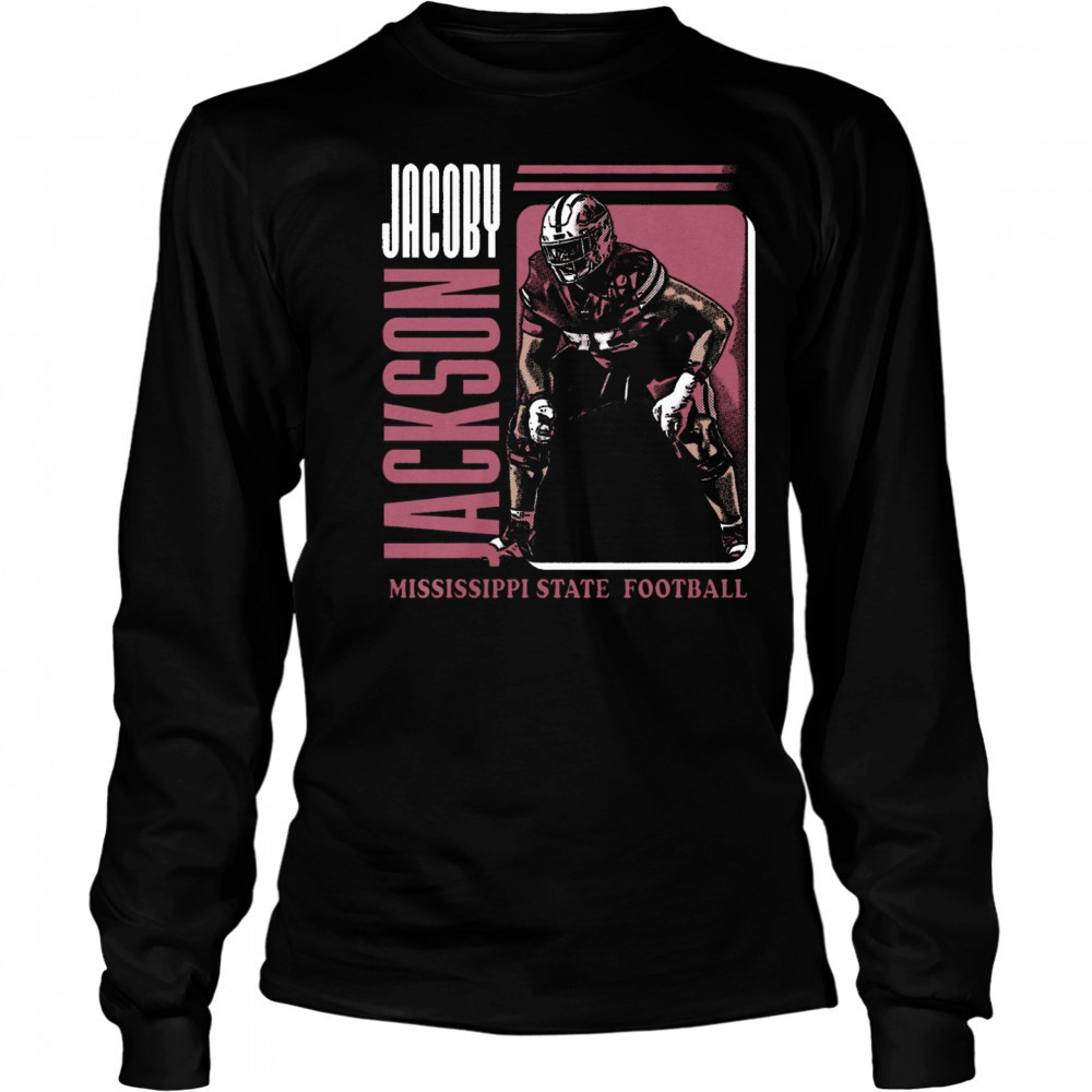 Jacoby Jackson Mississippi State Bulldogs football NCAA Division I Portrait t-shirt Long Sleeved