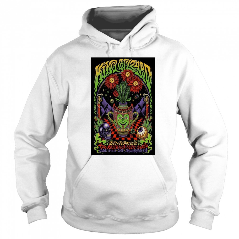 King Gizzard & The Lizard Wizard Bonnaroo Manchester TN June 13-14-15 Concecrt t-shirt Sweatshirt
