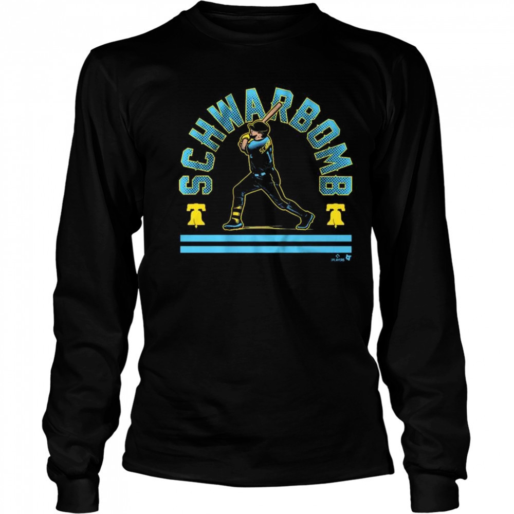 Kyle Schwarber Schwarbomb Philly City Edition Philadelphia Phillies t-shirt Long Sleeved