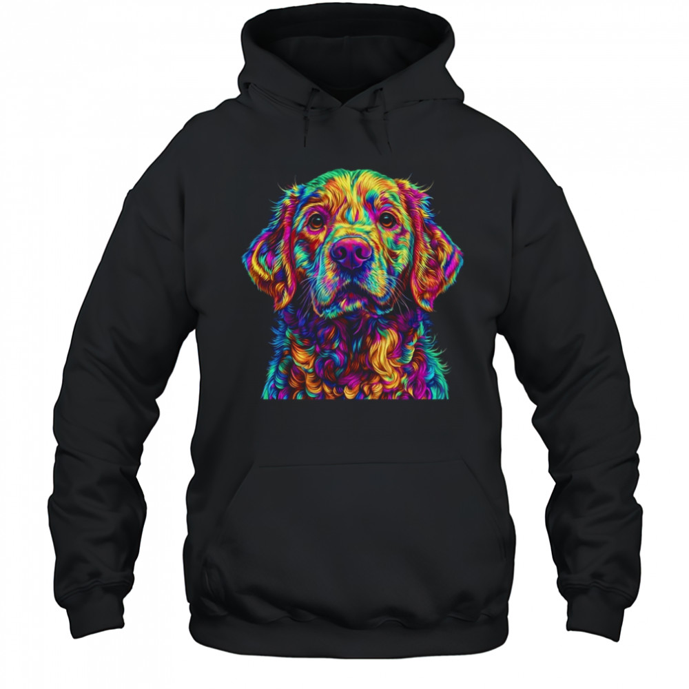 Labrador Retriever Dog Colorful Face Dog Lover Men Women shirt Hoodie