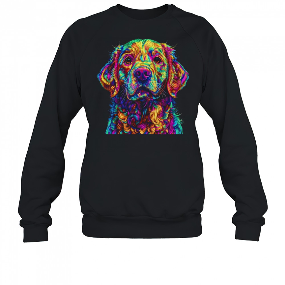 Labrador Retriever Dog Colorful Face Dog Lover Men Women shirt Sweatshirt