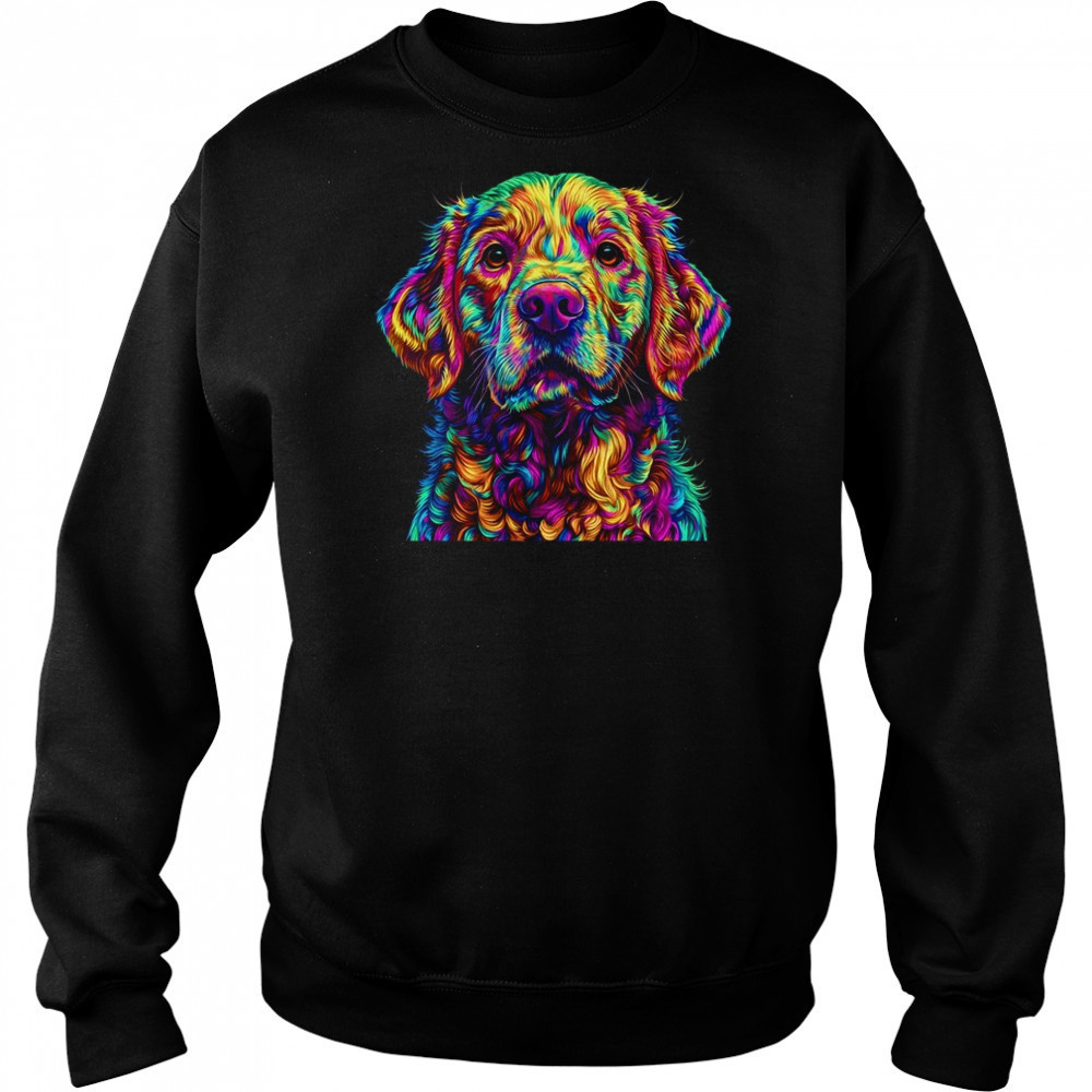 Labrador Retriever Dog Colorful Face Dog Lover Men Women shirt Hoodie