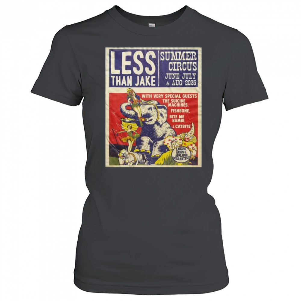 Less Than Jake Summer Circus June July and Aug 2025 with The Suicide Machines Fishbone Bite Me Bambi t-shirt Women's T-shirt