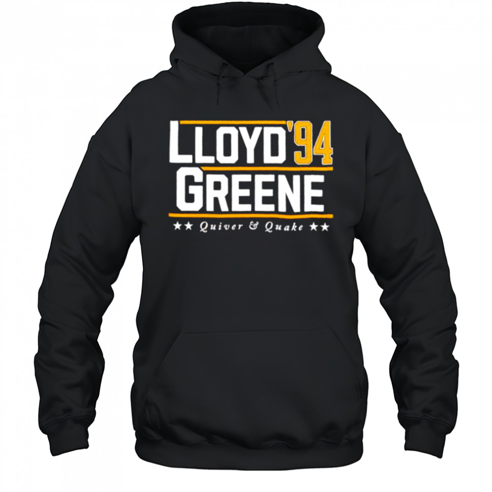 Lloyd Greene ’94 Quiver and Quake shirt Hoodie