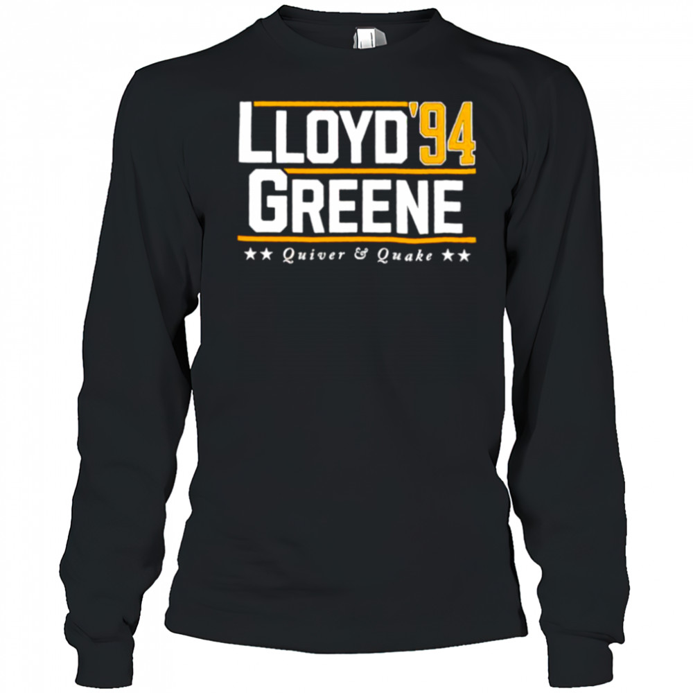 Lloyd Greene ’94 Quiver and Quake shirt Long Sleeved