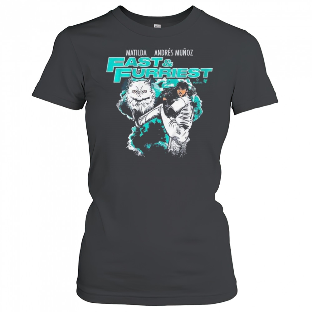 Matilda Andres Muñoz Fast & Furriest Seattle Mariners MLB Graphic t-shirt Women's T-shirt