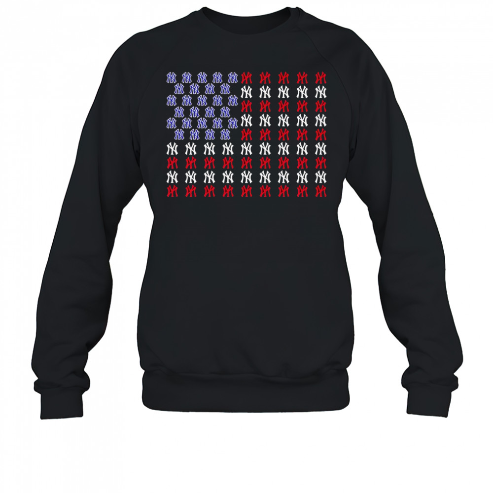 Memorial Day and the 4th of July American flag New York Yankees logo shirt Sweatshirt