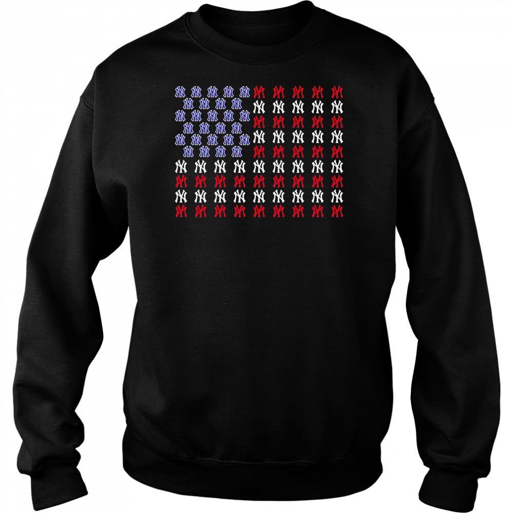 Memorial Day and the 4th of July American flag New York Yankees logo shirt Hoodie