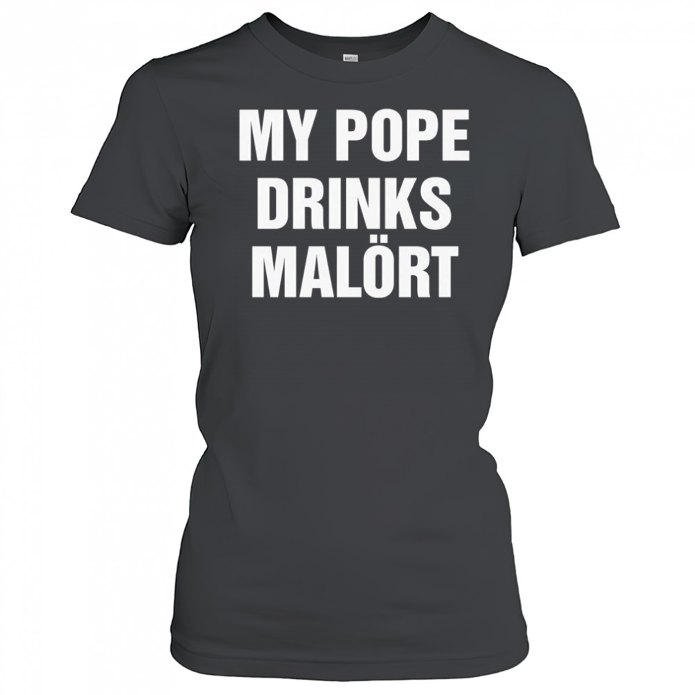 My Pope drinks Chicago alcohol shirt Women's T-shirt