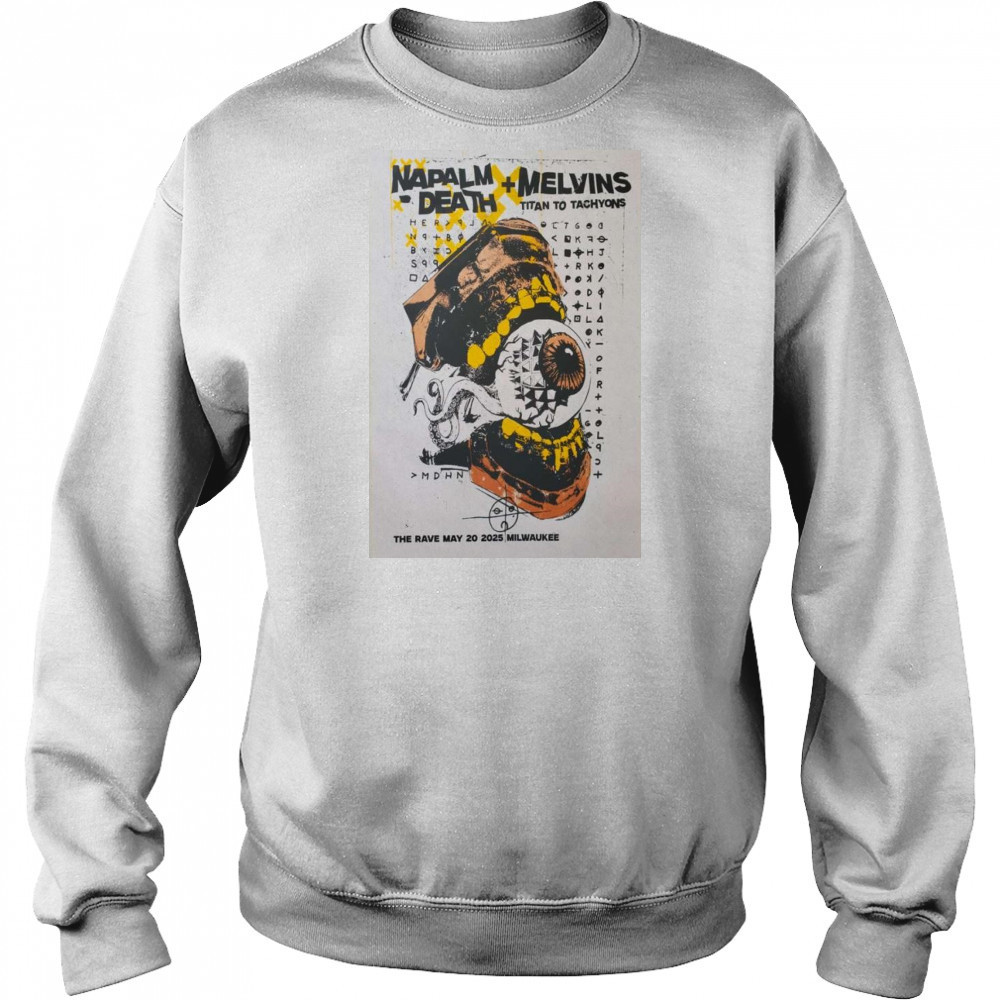 Napalm Death The Rave May 20 2025 Shirt Hoodie