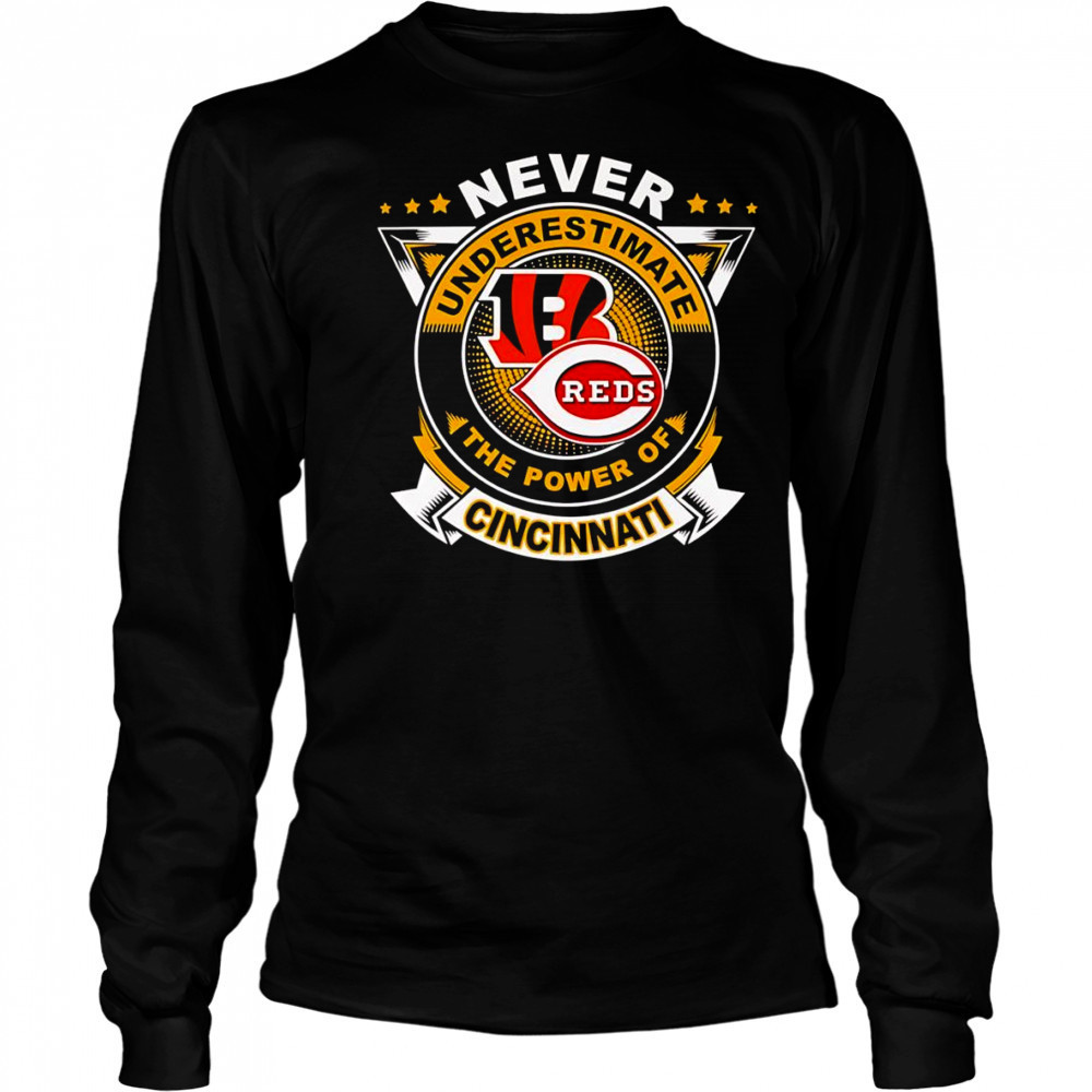 Never underestimate the power of Cincinnati shirt Long Sleeved