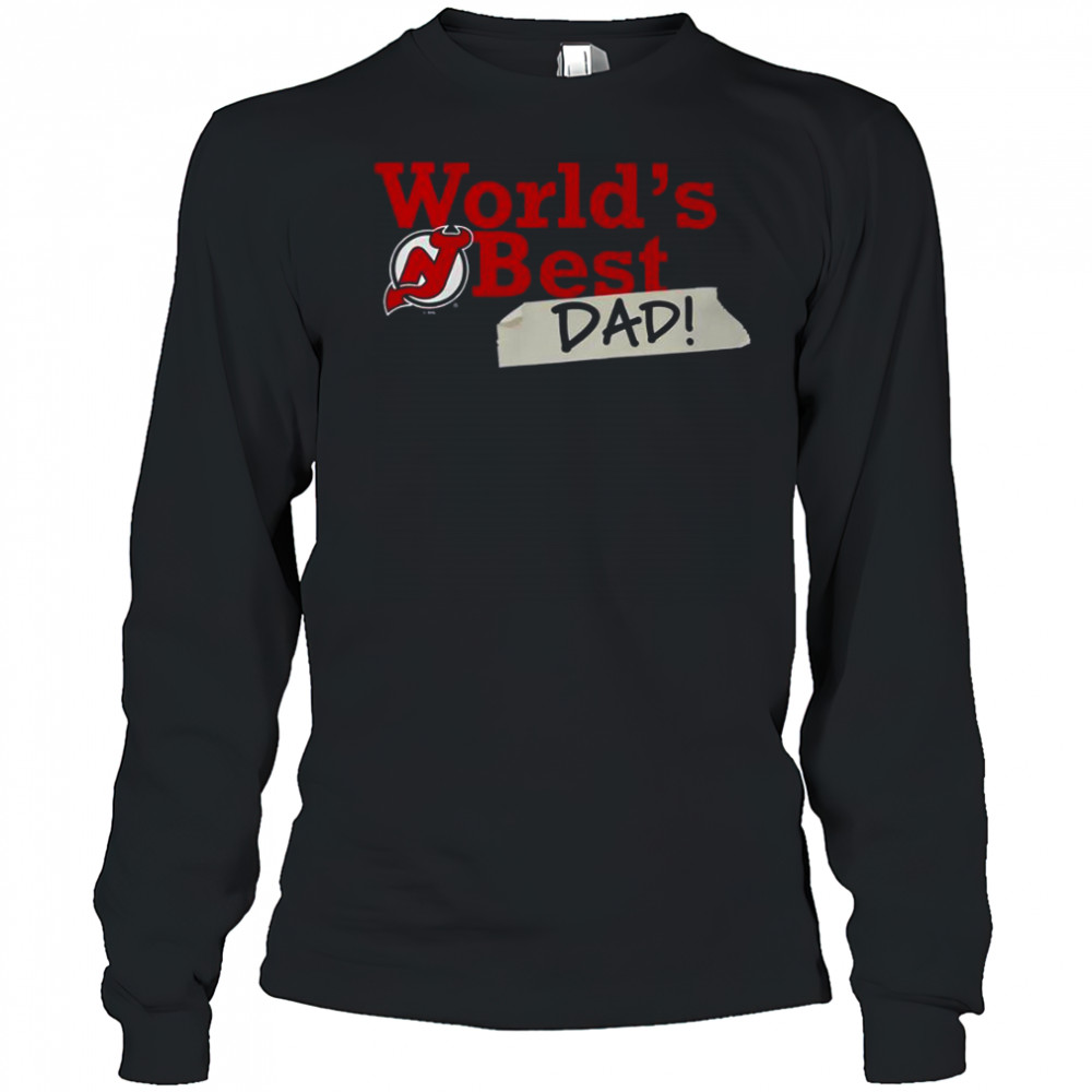 New Jersey Devils World’s Best Dad T-Shirt Long Sleeved
