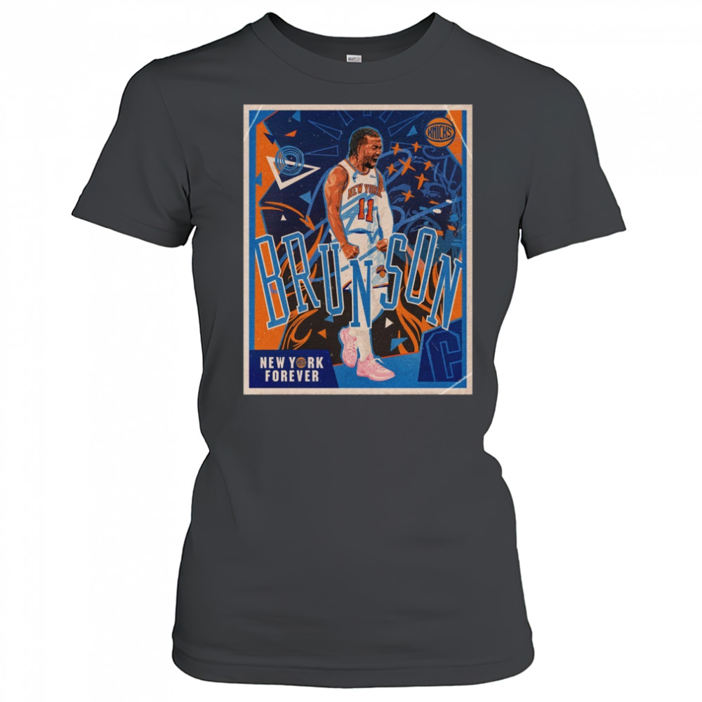 New York Knicks Jalen Brunson New York Forever Retro Vintage Poster t-shirt Women's T-shirt