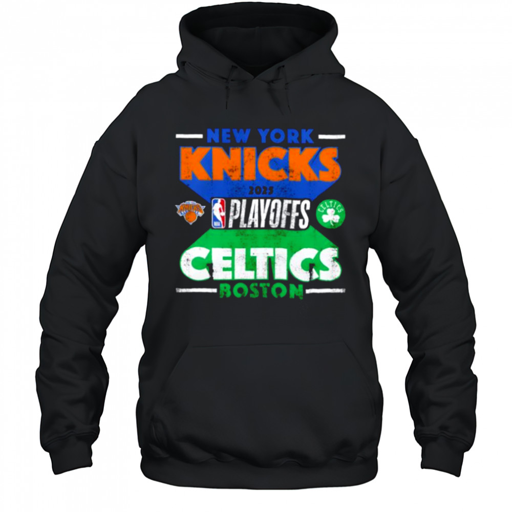 New York Knicks vs. Boston Celtics 2025 Stunt Match Up shirt Hoodie