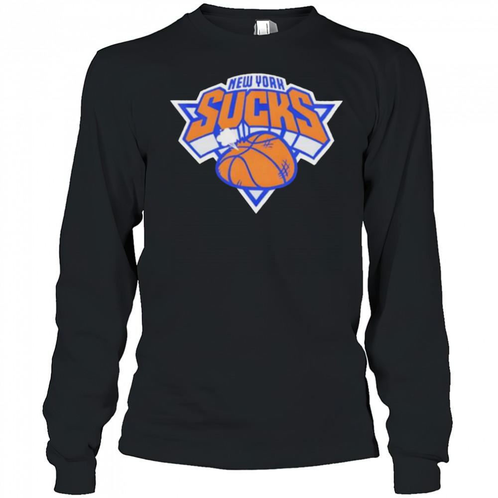 New York Sucks basketball shirt Long Sleeved