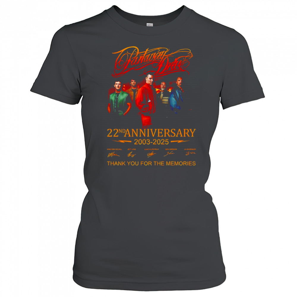 Parkway Drive 22nd anniversary 2003 2025 thank you for the memories shirt Women's T-shirt