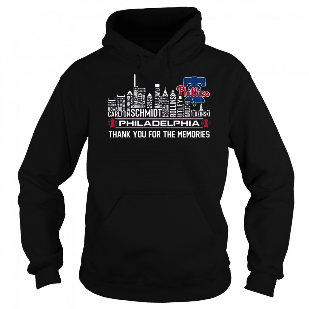 Philadelphia Phillies Skyline City Thank You For The Memories T-Shirt Sweatshirt