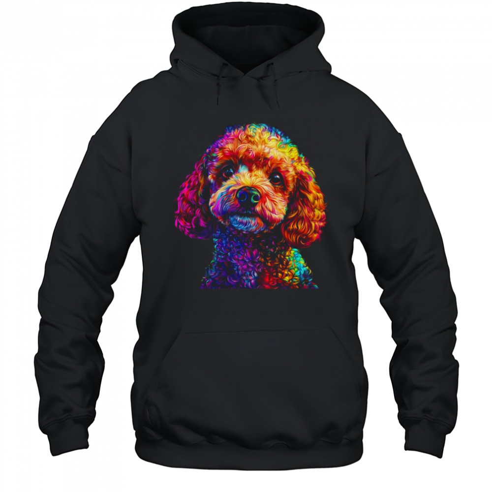 Poodle Dog Colorful Face Dog Lover Men Women shirt Hoodie
