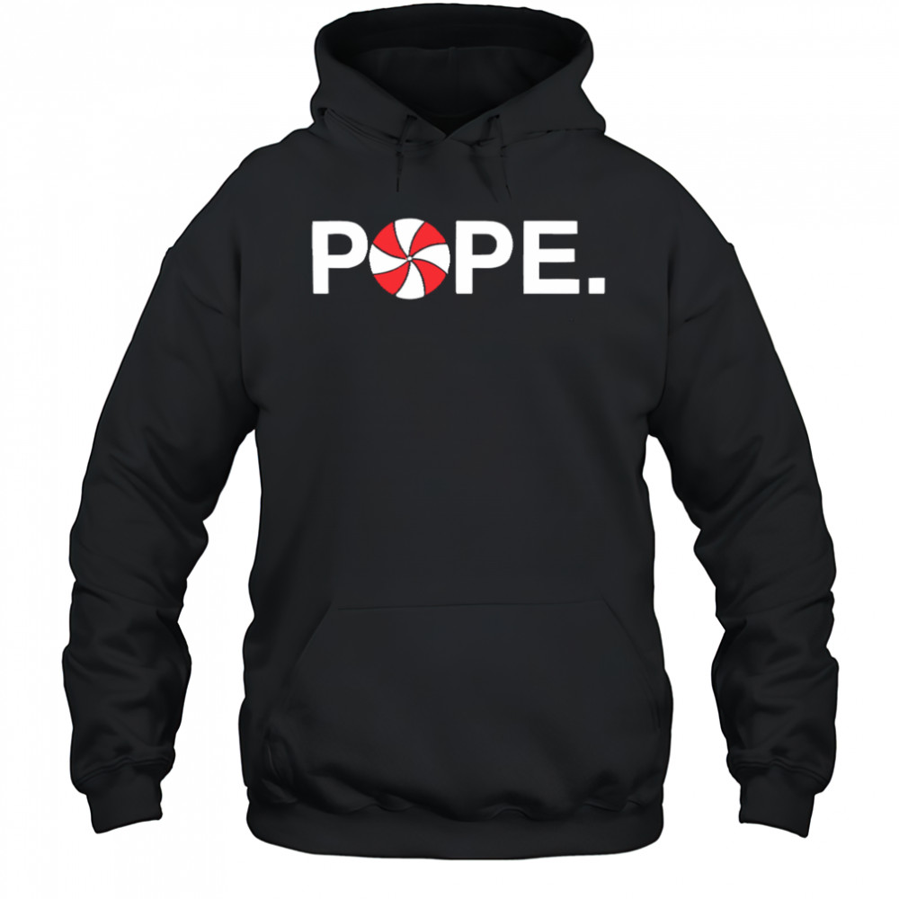 Pope leo xiv pope peppermint swirl shirt Hoodie