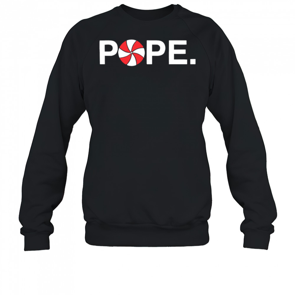 Pope leo xiv pope peppermint swirl shirt Sweatshirt