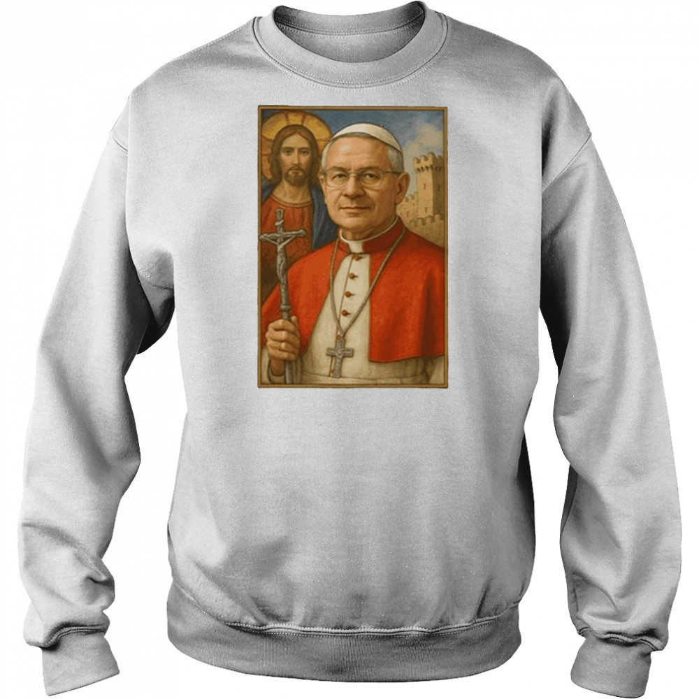 Poster Robert Prevost Pope Leo XIV First American Pope Retro t-shirt Hoodie
