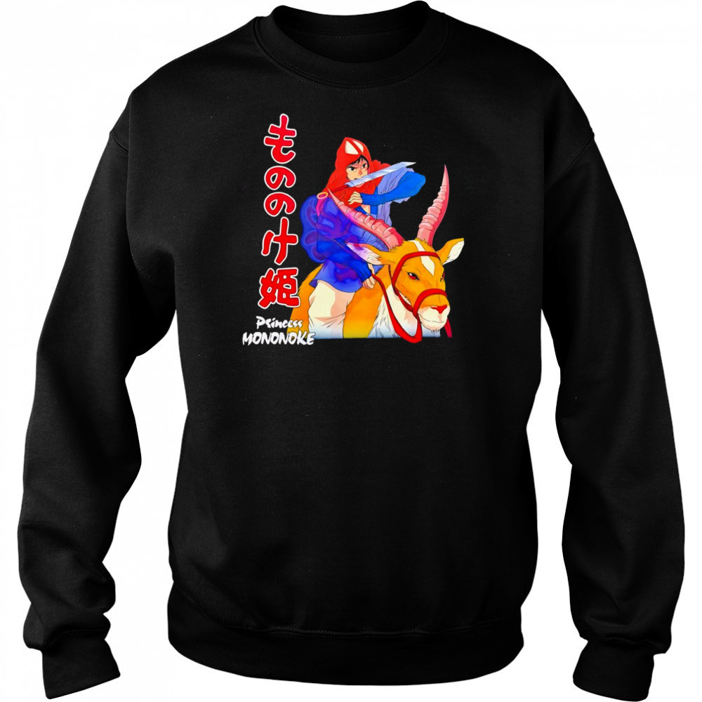 Princess Mononoke riding deer shirt Hoodie
