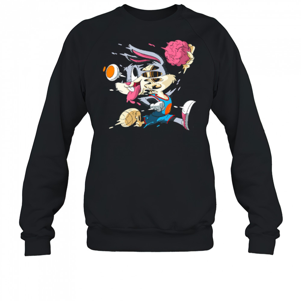 Rabbit Dunk Melting Skeleton Street Art Cartoon Graphic shirt Sweatshirt
