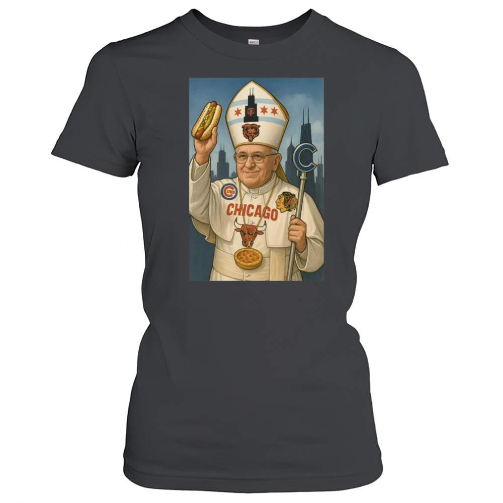Robert Prevost Pope Leo XIV Chicago Hot Dogs 2025 t-shirt Women's T-shirt