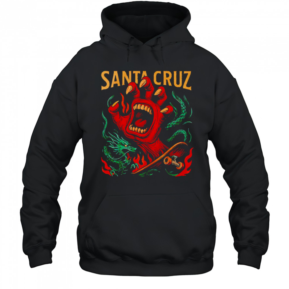 Santa Cruz hand graphic shirt Hoodie