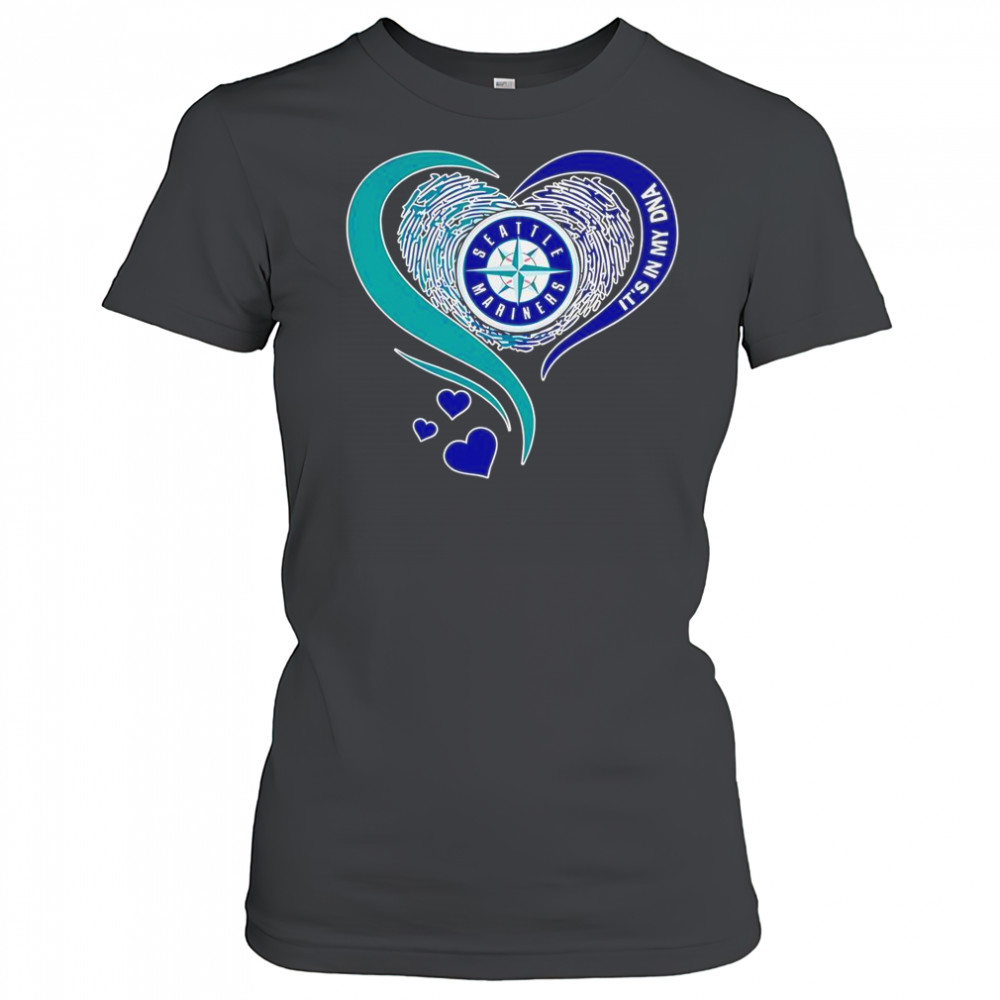 Seattle Mariners Baseball It’s In My DNA Heart T-Shirt Women's T-shirt