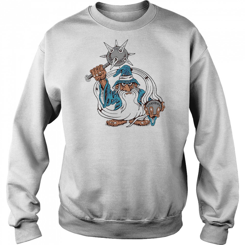Sorcery Dept holding a mace shirt Hoodie