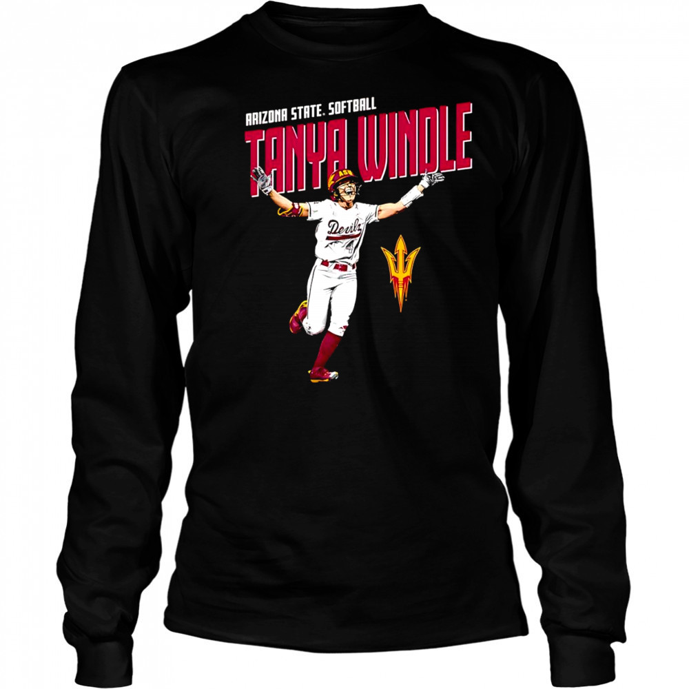 Tanya Windle Arizona State softball portrait shirt Long Sleeved
