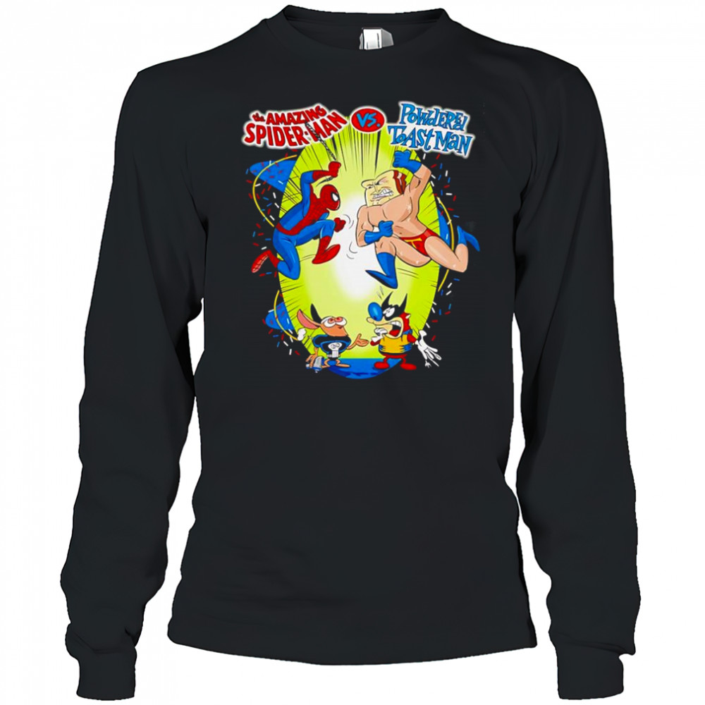 The Amazing Spider-man vs Powdered Toast Man shirt Long Sleeved