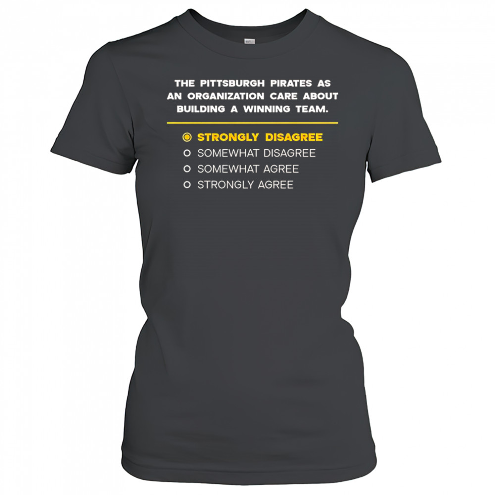 The Pittsburgh Pirates As An Organization Care About Building A Winning Team Strongly Disagree T-Shirt Women's T-shirt