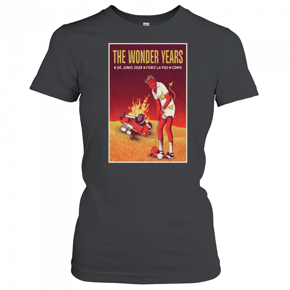The Wonder Years Foro La Paz Mexico City MX June 6 2025 Concert t-shirt Women's T-shirt