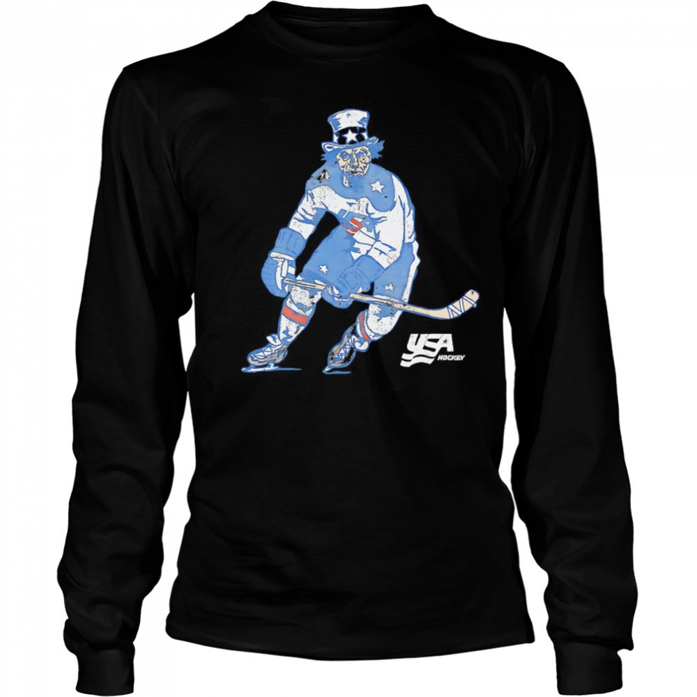 USA hockey Uncle Sam shirt Long Sleeved
