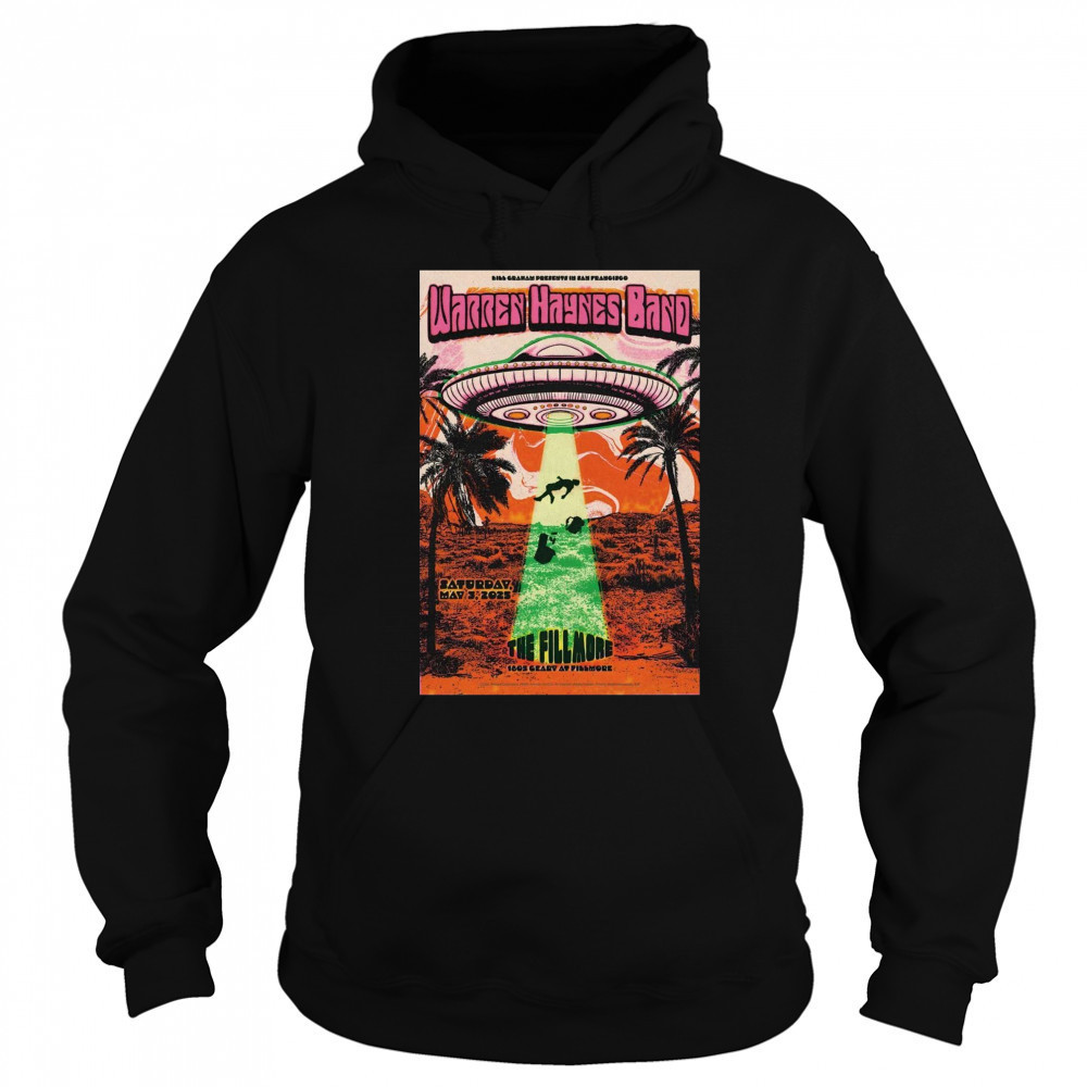 Warren Haynes Band The Fillmore in San Francisco CA Saturday May 3 2025 Tour t-shirt Sweatshirt