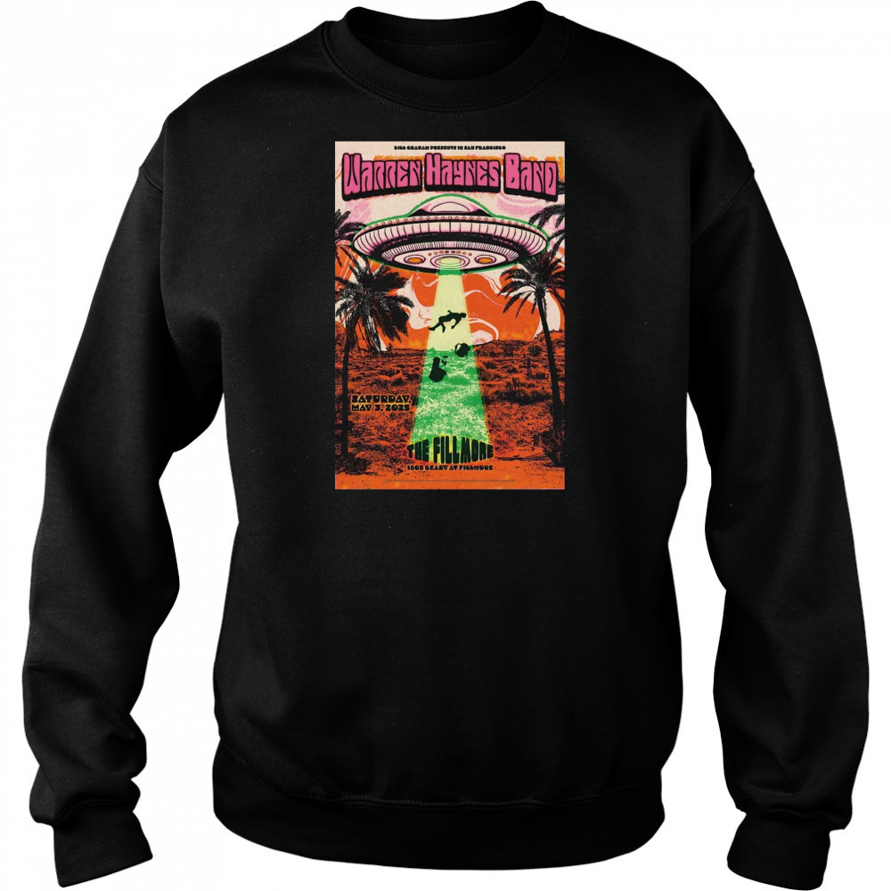 Warren Haynes Band The Fillmore in San Francisco CA Saturday May 3 2025 Tour t-shirt Hoodie